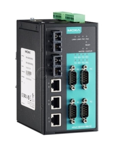 Сервер 4-портовый RS-232/422/485 в Ethernet Moxa NPort S8455I-SS-SC в Нижнем Тагиле Дополнительное оборудование для ОПС Pintop.ru
