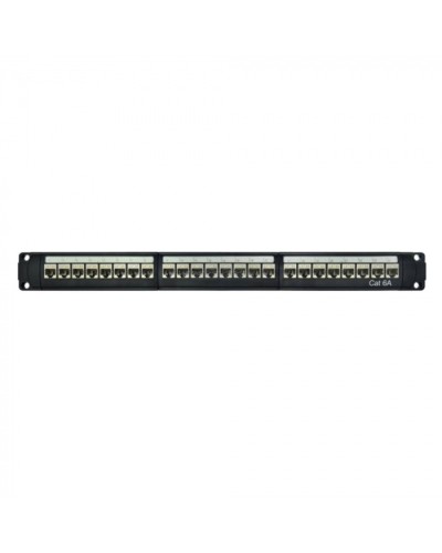 Патч-панель модульная 19, 1U, CAT6A, 24 порта RJ45, экранированная DKC RN6APPF24 в Нижнем Тагиле Патч панель Pintop.ru