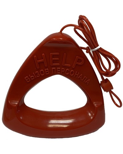 Дополнительная ручка красного цвета со шнуром красного цвета Hostcall MP-060W1 в Нижнем Тагиле Система оповещения и трансляции Hostcall Pintop.ru