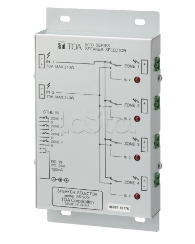Селектор внешний TOA SS-9001 в Нижнем Тагиле Системы оповещения и трансляции TOA Pintop.ru
