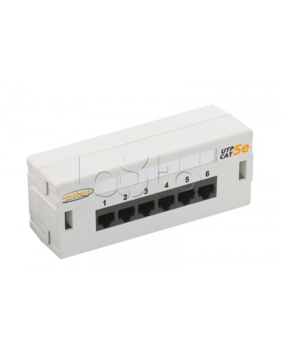 Патч-панель 19, 6xRJ45NIKOMAX (NMC-WP06UD2-GY) в Нижнем Тагиле Патч панель Pintop.ru