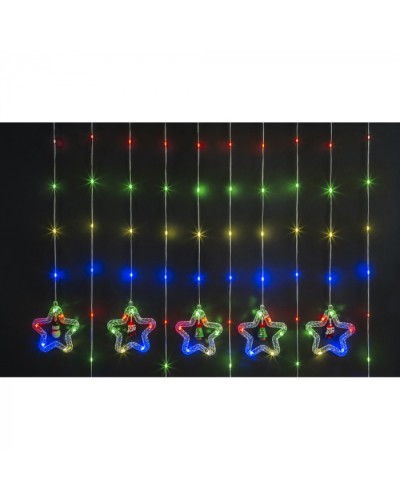 Гирлянда Navigator 95 012 NGF-D035-01 (бахрома звезды и фигурки WW 3*0.6м IP20) в Нижнем Тагиле Источники света(Лампы) Pintop.ru