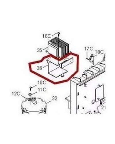 Кронштейн крепления аккумуляторов BX-P Came 119RIBX036 в Нижнем Тагиле Запчасти для шлагбаумов и автоматики Pintop.ru