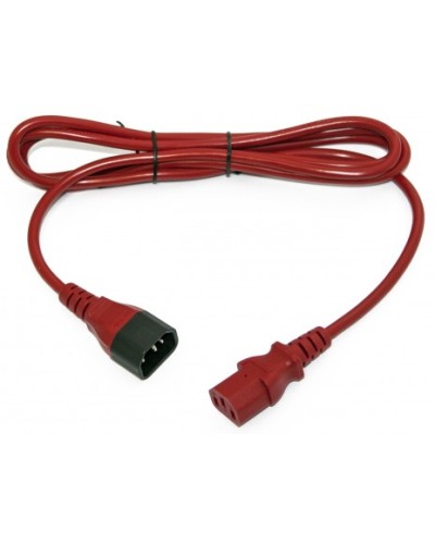 Кабель питания монитор-компьютер Hyperline PWC-IEC13-IEC14-3.0-RD в Нижнем Тагиле Патч-корды и пигтейлы Pintop.ru