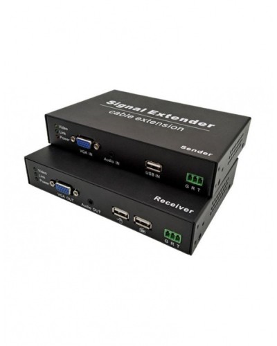 NST NS-HDU-VGA-KVM-AR KVM VGA+USB удлинитель по витой паре с поддержкой Audio, RS232 до 120м в Нижнем Тагиле Системы видеонаблюдения Pintop.ru