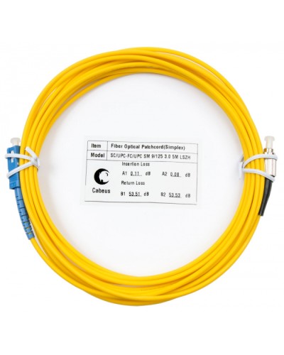 Шнур оптический simplex SC-FC 9/125 sm 7м LSZH Cabeus FOP(s)-9-SC-FC-7m в Нижнем Тагиле Патч-корды оптические Pintop.ru