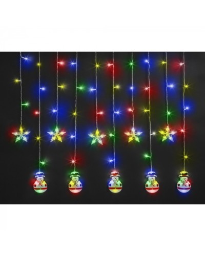 Гирлянда Navigator 95 024 NGF-D037-01 (бахрома звезды и снеговики WW 3*0.6м IP20 в Нижнем Тагиле Источники света(Лампы) Pintop.ru