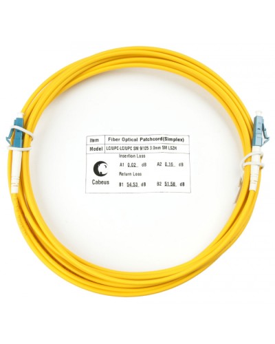 Шнур оптический simplex LC-LC 9/125 SM 10 м LSZH Cabeus FOP(s)-9-LC-LC-10M в Нижнем Тагиле Патч-корды оптические Pintop.ru
