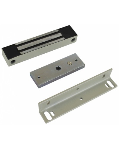 Замок электромагнитный влагозащищенный AccordTec ML-100K (белый) с уголком в Нижнем Тагиле Электромагнитные замки Pintop.ru