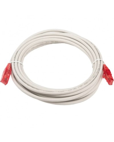 Патч-корд RJ45-RJ45, 4 пары, UTP, кат.5е, LSZH (5м) Hyperline PC-LPM-UTP-RJ45-RJ45-C5e-5M-LSZH-GY в Нижнем Тагиле Патчкорды (медные) Pintop.ru