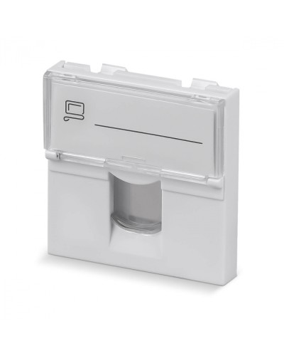 Вставка 45x45 (Mosaic) для 1 модуля формата Keystone Jack (арт.078604) Cabeus (FP-L-45-1M) в Нижнем Тагиле Модули Keystone Pintop.ru