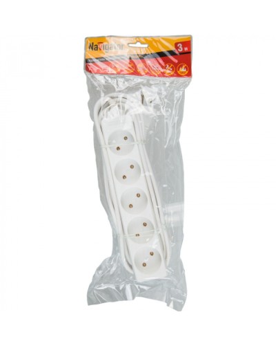 Удлинитель Navigator 71 553 NPE-S-05-300-X-2x0.75б/з 5 гн. 3м в Нижнем Тагиле Блоки розеток Pintop.ru