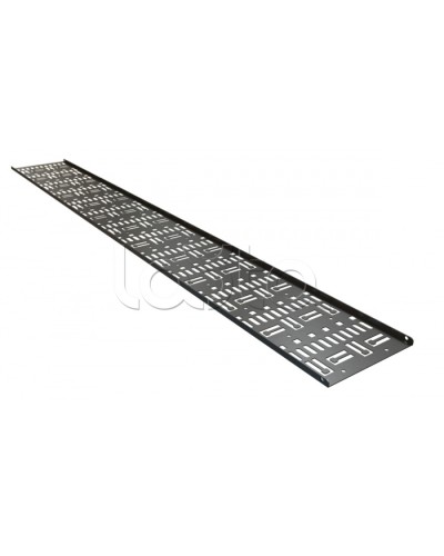 Кабельный канал вертикальный перфорированный, 42U Hyperline CDV-150x9-42U-RAL9005 в Нижнем Тагиле Аксессуары для стоек и шкафов Pintop.ru