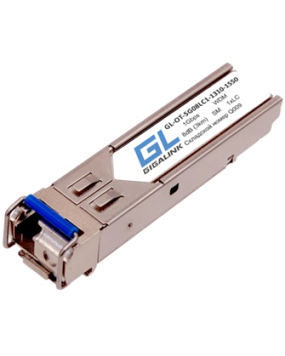 Модуль SFP WDM GL-OT-SG08LC1-1550-1310-D GL-10RLC-D Gigalink в Нижнем Тагиле Модули SFP/XFP/GBIC Pintop.ru