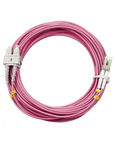 Шнур оптический duplex LC-SC 50/125 mm OM4 15м LSZH Cabeus FOP-50-OM4-LC-SC-15m в Нижнем Тагиле Патч-корды оптические Pintop.ru