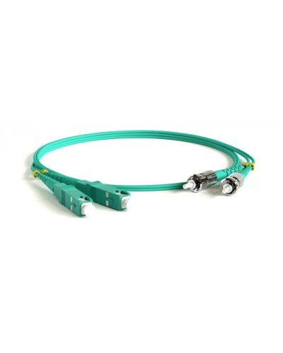 Патч-корд волоконно-оптический Hyperline FC-D2-503-FC/PR-ST/PR-H-3M-LSZH-AQ в Нижнем Тагиле Патч-корды оптические Pintop.ru