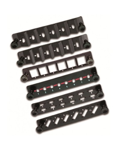 Панель адаптерная на 6 ST/FC адаптеров с угловой установкой для кросса LAN-FOB10-1P LANMASTER LAN-FP10-6ST/A в Нижнем Тагиле Аксессуары для стоек и шкафов Pintop.ru