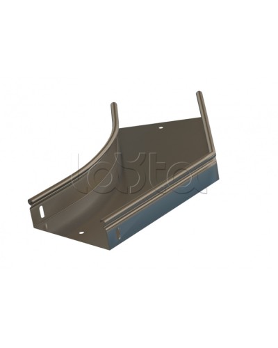 Угол 45° горизонтальный плавный Hyperline RST-AHS45-600-80-0,8-R100-SZ в Нижнем Тагиле Аксессуары для лотков Pintop.ru