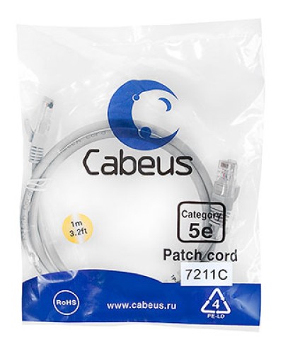 Патч-корд Cabeus PC-FTP-RJ45-CAT.6-0.5M-LSZH в Нижнем Тагиле Патчкорды (медные) Pintop.ru