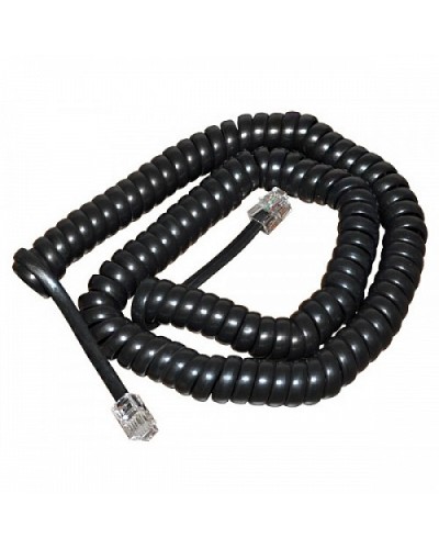 Шнур витой трубочный телефонный чёрный 2 м (10шт/уп) REXANT 18-2023 в Нижнем Тагиле Дополнительное оборудование для сетей Pintop.ru
