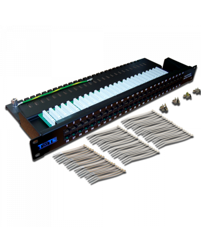 Патч-панель телефонная, 19, 1U, 50 портов RJ-45 TWT (TWT-PP50TEL45) в Нижнем Тагиле Патч панель Pintop.ru