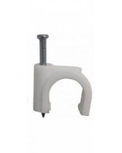 Скоба пластиковая с гвоздем (клипса), макс. Диаметр Hyperline (GC-1C) в Нижнем Тагиле Держатели, клипсы, скобы Pintop.ru