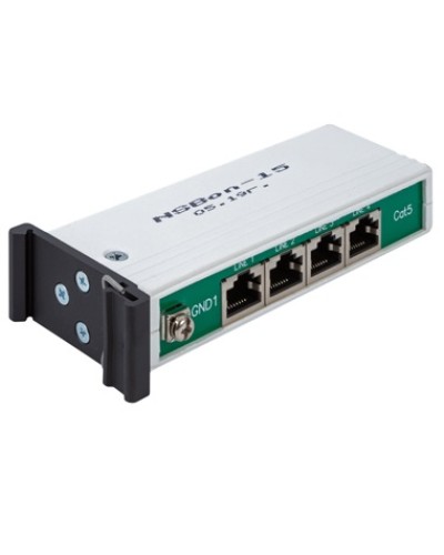 Устройство защиты линий Ethernet 10/100/1000M + PoE, 4 порта. EveryPro 4-Cat5P, патч-корд 4 шт. NSGate NSBon-15 в Нижнем Тагиле Устройства защиты от перенапряжений Pintop.ru