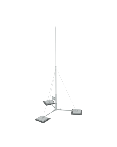 Вольностоящая молниеприемная мачта составная H12,1 м разборное основание HD КМ-Профиль (RTVMR-H12.1 HD) в Нижнем Тагиле Монтажные материалы Pintop.ru