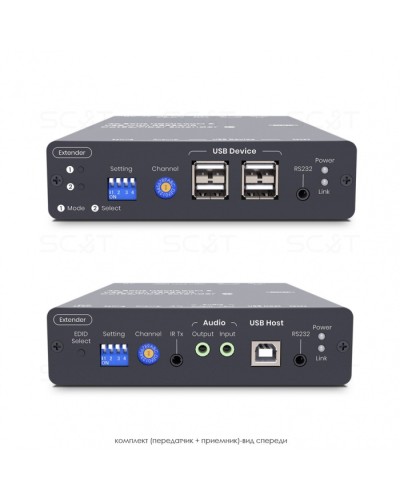 HDMI KVM удлинитель сигнала HDMI SC&T HKM01-4K6G в Нижнем Тагиле Видеоусилители, Модуляторы, Делители Pintop.ru