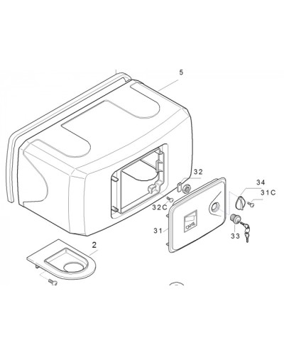 Корпус FERNI пластиковый Came 119RID122 в Нижнем Тагиле Запчасти для шлагбаумов и автоматики Pintop.ru