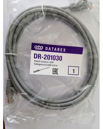 Шнур коммутационный категории 6 Datarex DR-201005 в Нижнем Тагиле Патчкорды (медные) Pintop.ru