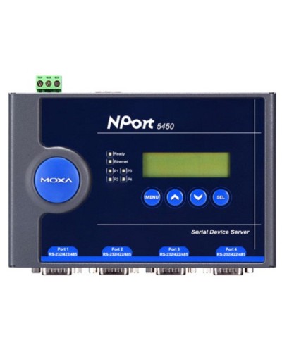 Сервер 4-портовый RS-232/422/485 в Ethernet Moxa NPort 5450 в Нижнем Тагиле Дополнительное оборудование для ОПС Pintop.ru