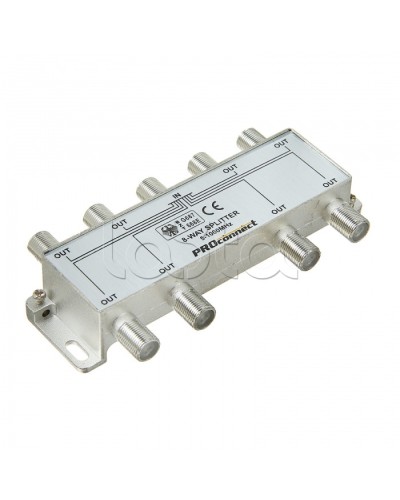 Сплиттер антенный ТВ х 8 под F разъём 5-1000 МГц PROCONNECT 05-6025 в Нижнем Тагиле Дополнительное оборудование для сетей Pintop.ru