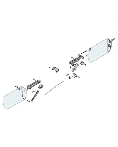 Заглушки боковые профиля безопасности DF Came 119RIR225 в Нижнем Тагиле Запчасти для шлагбаумов и автоматики Pintop.ru