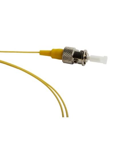 Пигтейл одномодовый оптический SM 9/125 (OS2), ST/APC, 1 м, LSZH Hyperline FPT-B9-9-ST/AR-1M-LSZH-YL в Нижнем Тагиле Пигтейлы Pintop.ru
