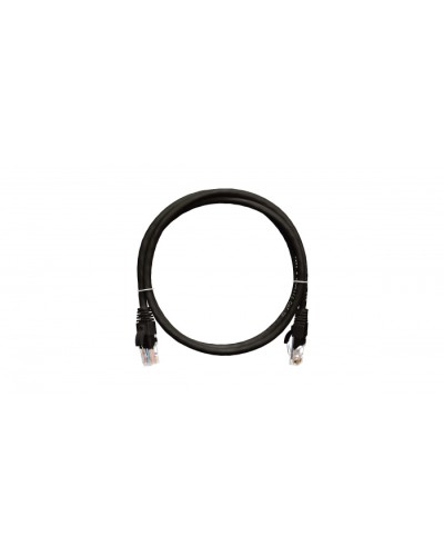 Шнур коммутационный 2хRJ45/8P8C, U/UTP, 4 пары, Кат.5е, PVC, черный (0,3м) NIKOMAX NMC-PC4UD55B-003-BK в Нижнем Тагиле Патчкорды (медные) Pintop.ru