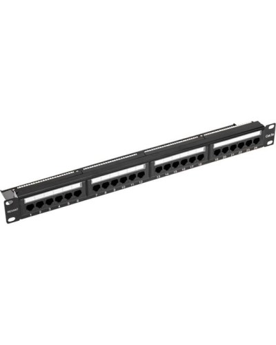 Панель коммутационная с кабельным органайзером 19, 1U, 24 порта, UTP, RJ-45, CAT 5e REXANT PRO (02-0031) в Нижнем Тагиле Аксессуары для стоек и шкафов Pintop.ru
