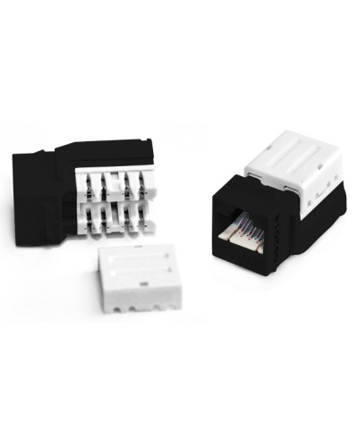 Вставка Keystone Jack RJ-45(8P8C) Hyperline KJNE-8P8C-C6-90-BK в Нижнем Тагиле Модули Keystone Pintop.ru