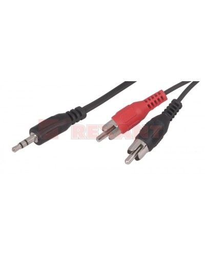 Шнур 3.5 мм стерео штекер - 2 RCA 1.5 м (10шт/уп) REXANT 17-4202 в Нижнем Тагиле Коннекторы Pintop.ru