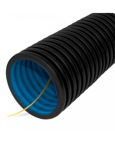 Труба гофрированная двустенная ПНД гибкая тип 450 (SN18) с/з черная д63 (100м/уп) Промрукав (PR15.0140) в Нижнем Тагиле Труба гофрированная Pintop.ru