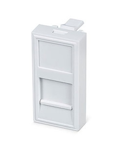 Вставка 45x22,5 (Mosaic) для 1 модуля формата Keystone Jack (FP-22,5-1M) Пожтехкабель СКС (202-030) в Нижнем Тагиле Модули Keystone Pintop.ru