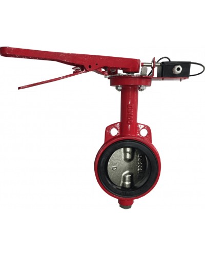 Затвор дисковый с электроприводом Спецавтоматика Зт 150/1,6(Р)-Ф.УЗ.1-АМК-150 с устройством контроля положения в Нижнем Тагиле Устройства пуска водяного пожаротушения Pintop.ru