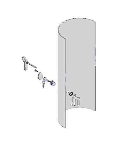 Крышка с замком разблокировки CAT-X Came 119RIX012 в Нижнем Тагиле Запчасти для шлагбаумов и автоматики Pintop.ru