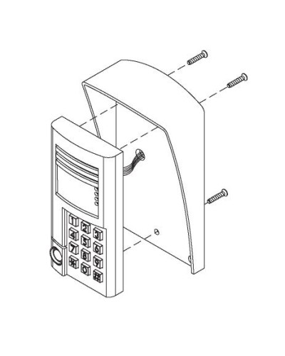 Комплект монтажный для блоков вызова БВД-SM100х, БВД-341х, БВД-402х, БВД-404х Vizit МК-341 в Нижнем Тагиле Аксессуары для многоабонентных систем Pintop.ru