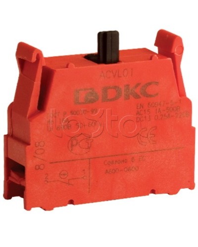 Блок контактный с клеммными зажимами (нормально-разомкнутый) DKC ACVL02 в Нижнем Тагиле Клеммные колодки Pintop.ru