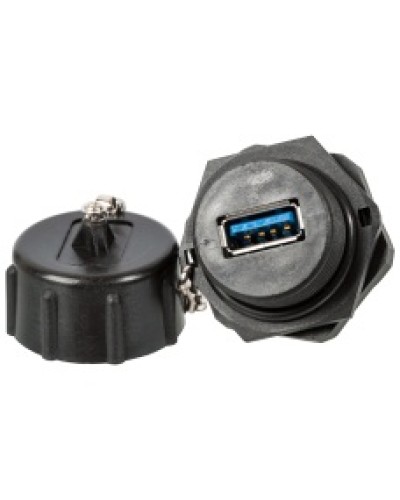 ндустриальный соединительный модуль USB 3.0, IP67, с крышкой LANMASTER (LAN-OK-USB30/180-WP) в Нижнем Тагиле Коммутационные изделия Pintop.ru