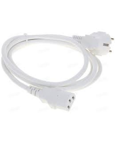 Шнур питания C13-Schuko угловая, 3х0.75, 220В, 10А, белый, 1 метр LANMASTER (LAN-PP13/SHA-1.0-WH) в Нижнем Тагиле Аксессуары для стоек и шкафов Pintop.ru