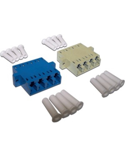 Адаптер оптический LC, SM/APC, корпус SC дуплекс, квадро LANMASTER LAN-4LCS-AM-APC в Нижнем Тагиле Коннекторы Pintop.ru