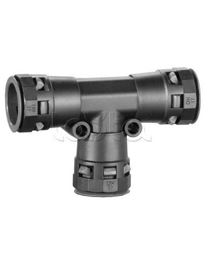 Т-образное соединение полиамидных труб одного номинального диаметра DKC (PAT29N) в Нижнем Тагиле Повороты, муфты, тройники Pintop.ru