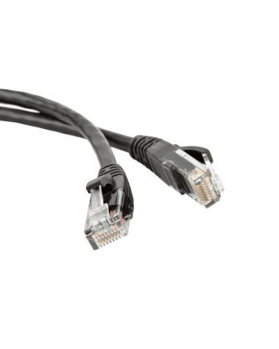 Патч-корд RJ45 - RJ45, 4 пары, UTP, категория 5е, 10 м, черный, LSZH LANMASTER LAN-PC45/U5E-10-BK в Нижнем Тагиле Патч-корды и пигтейлы Pintop.ru